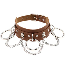 Load image into Gallery viewer, Leather Choker collar