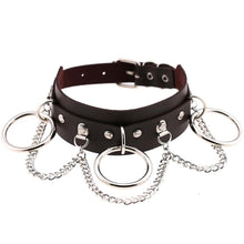 Load image into Gallery viewer, Leather Choker collar